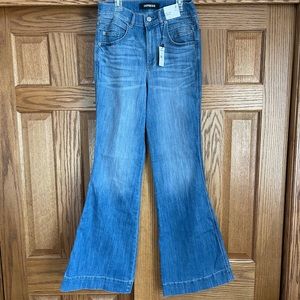 Express Bell Flare High Rise Stretch